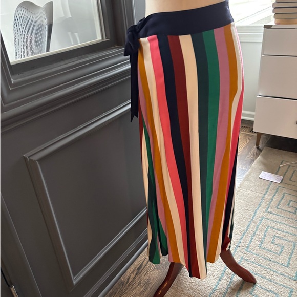 Multicolor Striped Women's Skirt - Picture 3 of 4